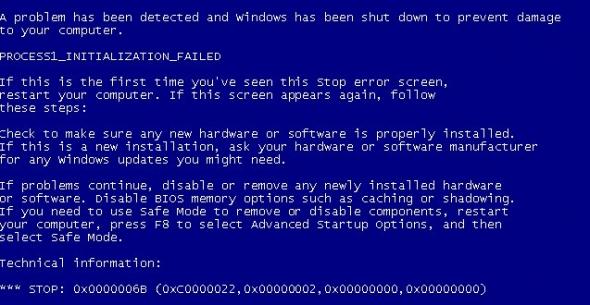 Синий экран смерти Windows, что делать?