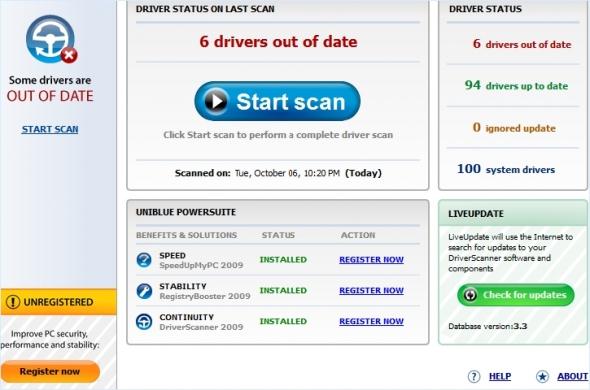 Uniblue DriverScanner 2018